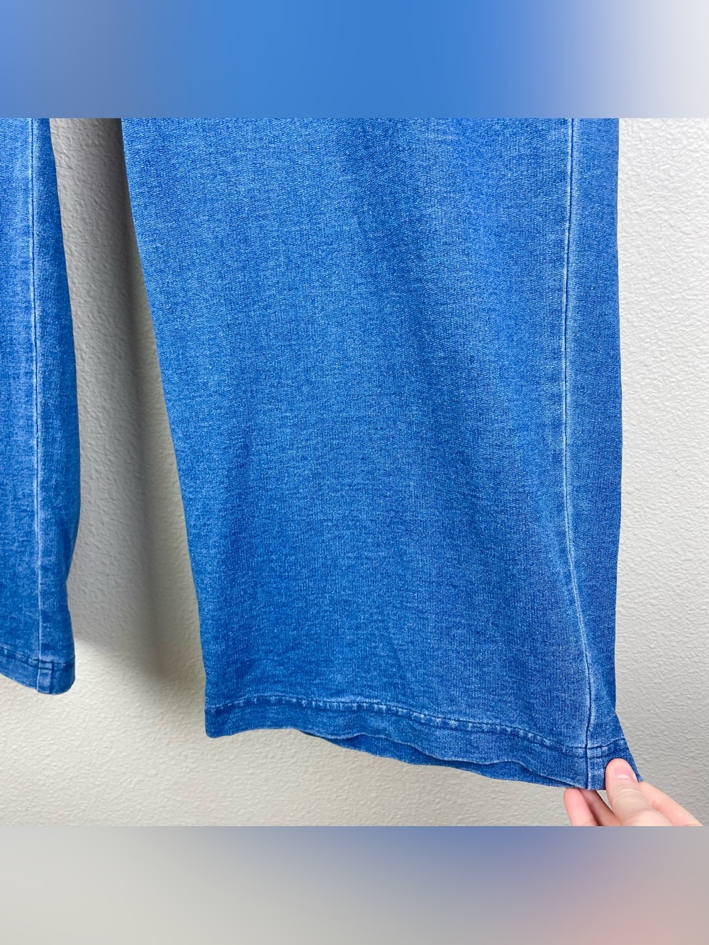 J.Jill Women's XL PureJill Indigo Cotton Pull On Capri Pants Pockets Casual - Picture 6 of 16